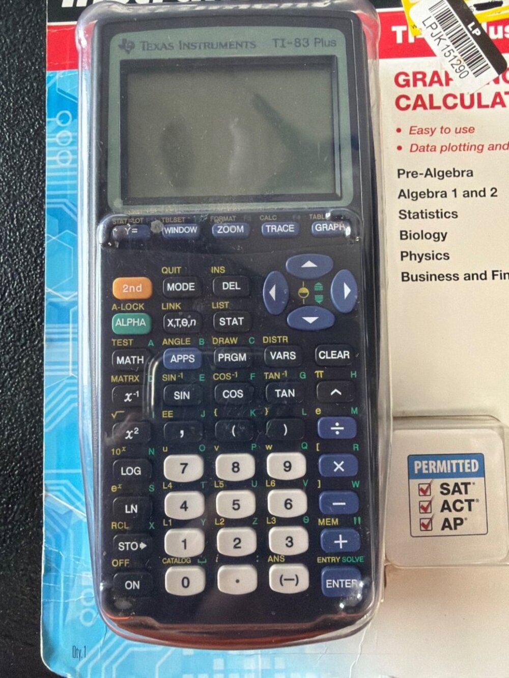 Texas Instruments TI-83 Plus Graphing Calculator With Protective Case - Picture 9 of 9